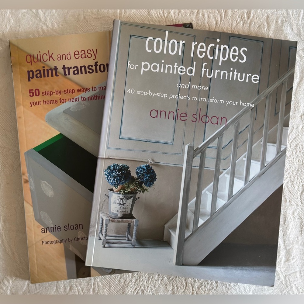 Annie Sloan Chalk Paint Books Lot of 2 Paint Transformations Color Recipes New
